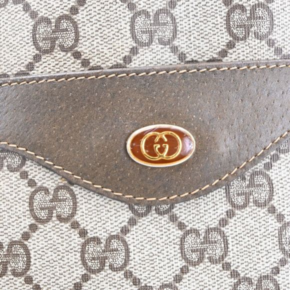 Auth Gucci Tote Bag Sherry Line Browns #73241G17B - Picture 13 of 15